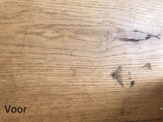 Schade aan houten vloer